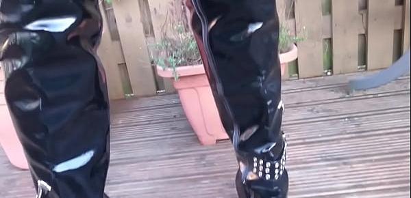  Thigh Boots in Garden